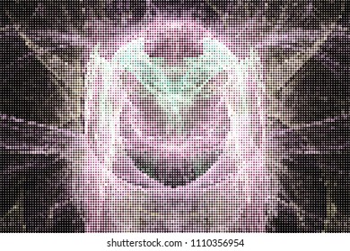 Abstract background. Spotted halftone effect. Vector clip art