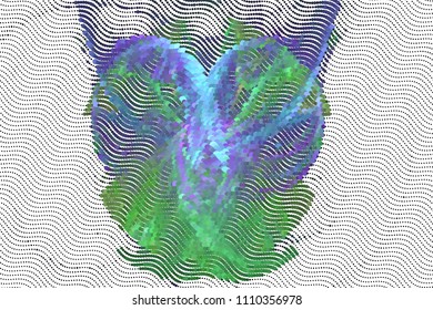 Abstract background. Spotted halftone effect. Vector clip art