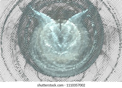 Abstract background. Spotted halftone effect. Vector clip art