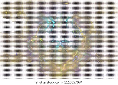 Abstract background. Spotted halftone effect. Vector clip art
