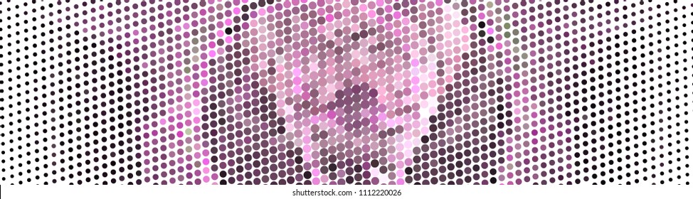 Abstract background. Spotted halftone effect. Dots, circles. Vector clip art