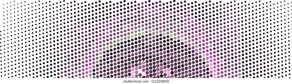 Abstract background. Spotted halftone effect. Dots, circles. Vector clip art