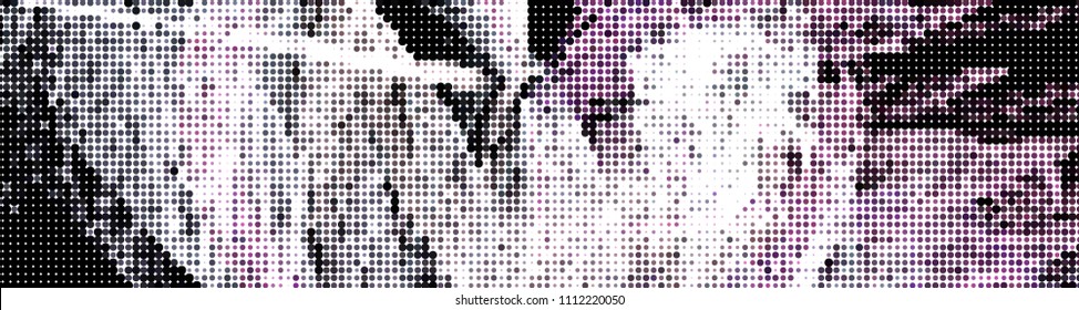 Abstract background. Spotted halftone effect. Dots, circles. Vector clip art