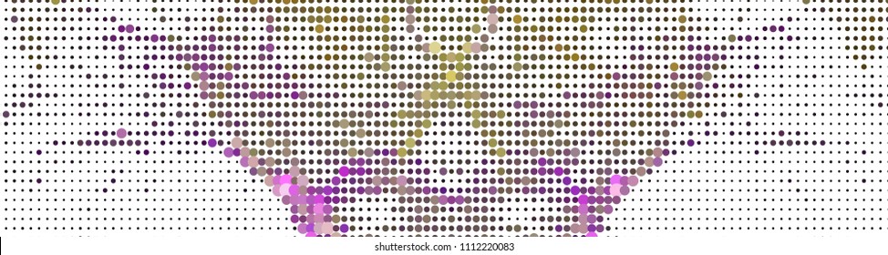 Abstract background. Spotted halftone effect. Dots, circles. Vector clip art
