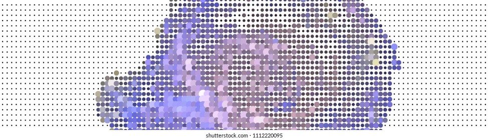 Abstract background. Spotted halftone effect. Dots, circles. Vector clip art