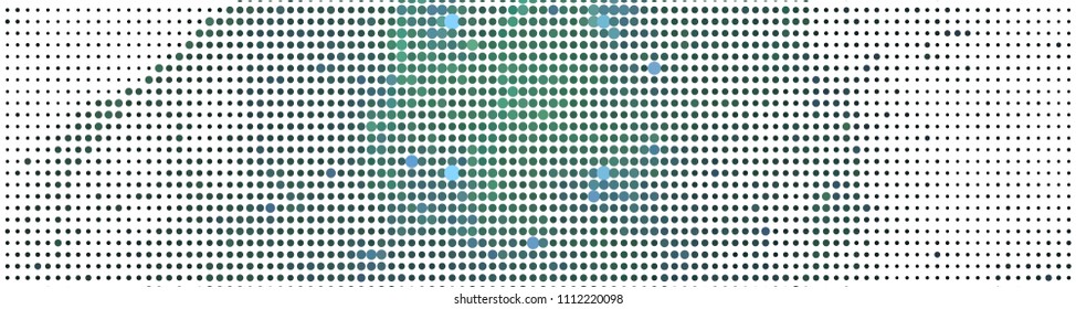 Abstract background. Spotted halftone effect. Dots, circles. Vector clip art