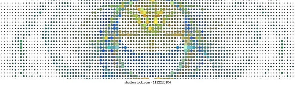 Abstract background. Spotted halftone effect. Dots, circles. Vector clip art