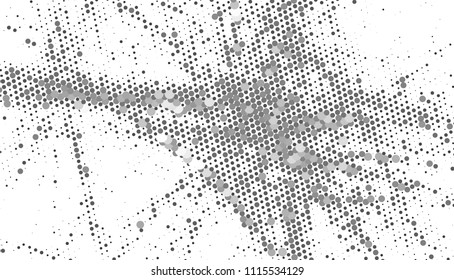 Abstract  background. Spotted halftone effect. Dots, circles. Vector clip art