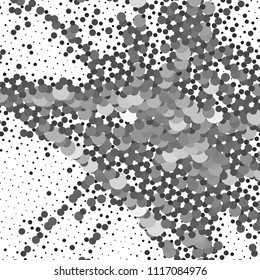 Abstract  background. Spotted halftone effect. Dots, circles. Vector clip art