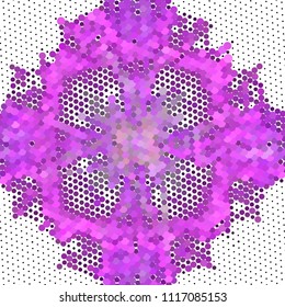 Abstract  background. Spotted halftone effect. Dots, circles. Vector clip art