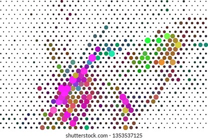 Abstract background with spotted halftone effect. Dots pattern.