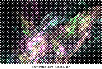 Abstract background with spotted halftone effect. Dots pattern.