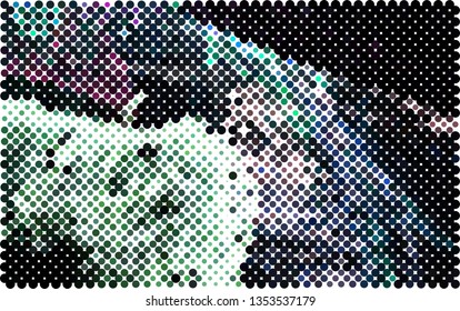 Abstract background with spotted halftone effect. Dots pattern.