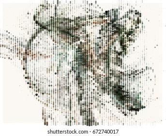 Abstract background. Spotted halftone effect. Vector clip art