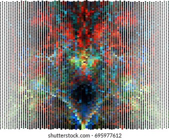 Abstract background. Spotted halftone effect. Vector clip art