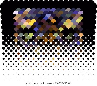Abstract background. Spotted halftone effect. Vector clip art
