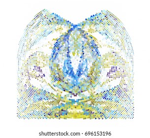 Abstract background. Spotted halftone effect. Vector clip art