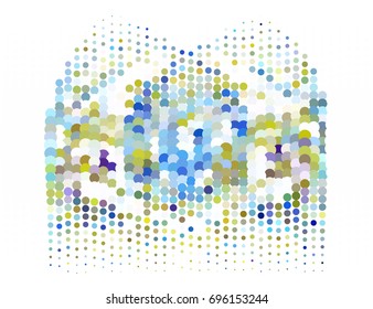 Abstract background. Spotted halftone effect. Vector clip art