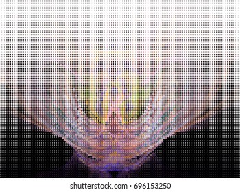 Abstract background. Spotted halftone effect. Vector clip art