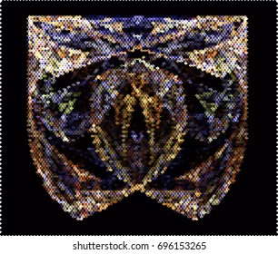 Abstract background. Spotted halftone effect. Vector clip art