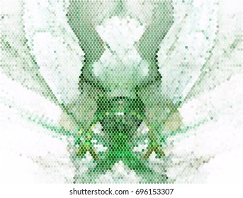 Abstract background. Spotted halftone effect. Vector clip art