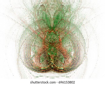 Abstract background. Spotted halftone effect. Vector clip art