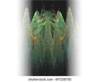 Abstract background. Spotted halftone effect. Vector clip art