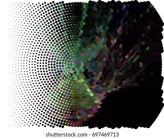 Abstract background. Spotted halftone effect. Vector clip art