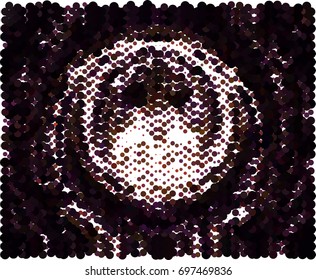 Abstract background. Spotted halftone effect. Vector clip art