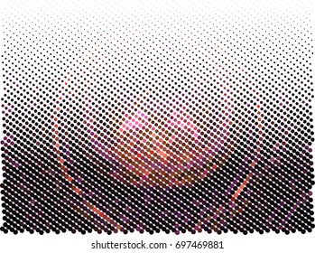 Abstract background. Spotted halftone effect. Vector clip art