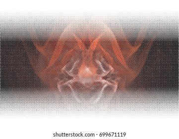 Abstract background. Spotted halftone effect. Vector clip art