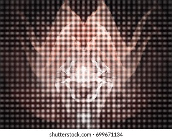 Abstract background. Spotted halftone effect. Vector clip art