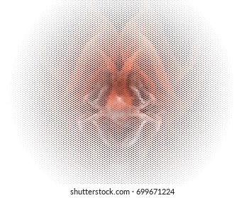 Abstract background. Spotted halftone effect. Vector clip art