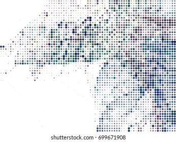 Abstract background. Spotted halftone effect. Vector clip art