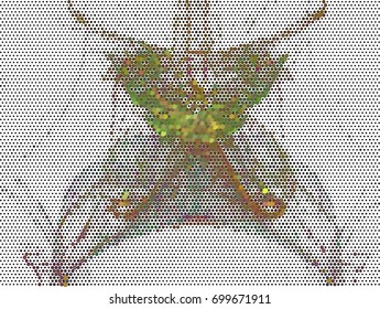 Abstract background. Spotted halftone effect. Vector clip art