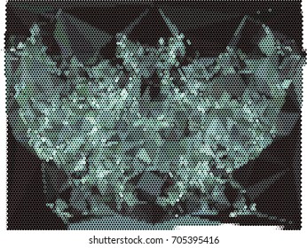 Abstract background. Spotted halftone effect. Vector clip art