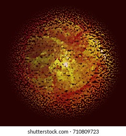 Abstract background. Spotted halftone effect. Vector clip art