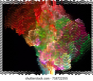 Abstract background. Spotted halftone effect. Vector clip art