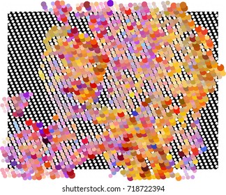 Abstract background. Spotted halftone effect. Vector clip art