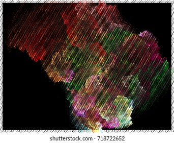 Abstract background. Spotted halftone effect. Vector clip art