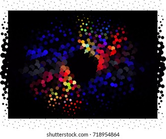 Abstract background. Spotted halftone effect. Vector clip art