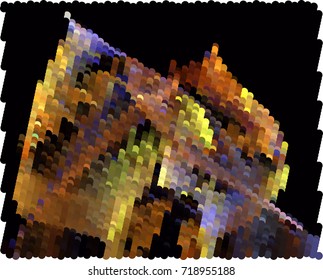 Abstract background. Spotted halftone effect. Vector clip art