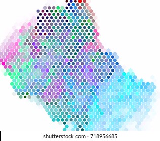 Abstract background. Spotted halftone effect. Vector clip art
