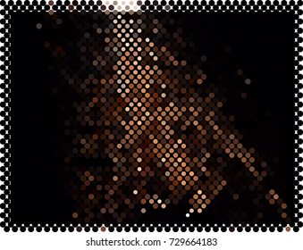 Abstract background. Spotted halftone effect. Vector clip art