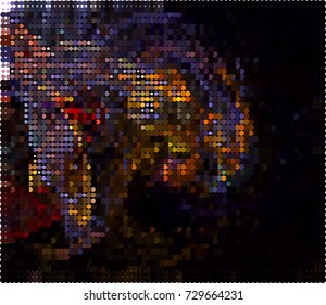 Abstract background. Spotted halftone effect. Vector clip art