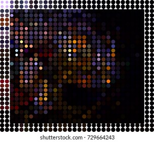 Abstract background. Spotted halftone effect. Vector clip art