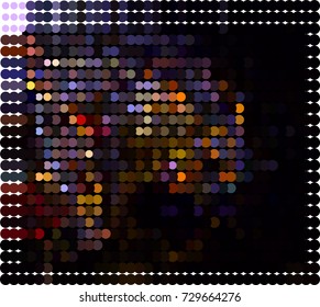 Abstract background. Spotted halftone effect. Vector clip art