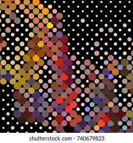 Abstract background. Spotted halftone effect. Vector clip art