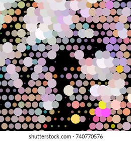 Abstract background. Spotted halftone effect. Vector clip art