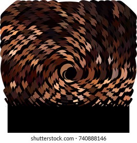 Abstract background. Spotted halftone effect. Vector clip art